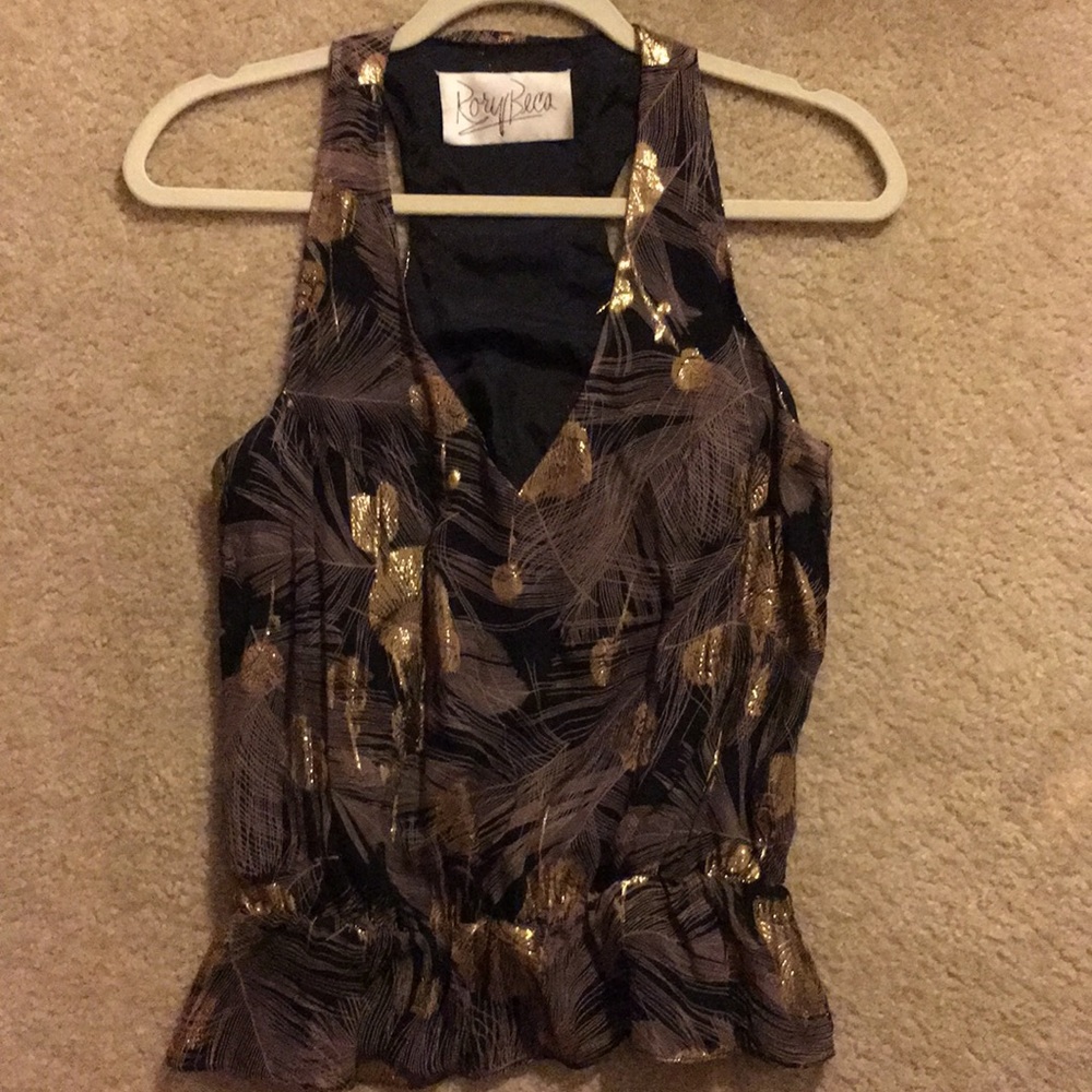 Rory Beca razor back tank with peplum
